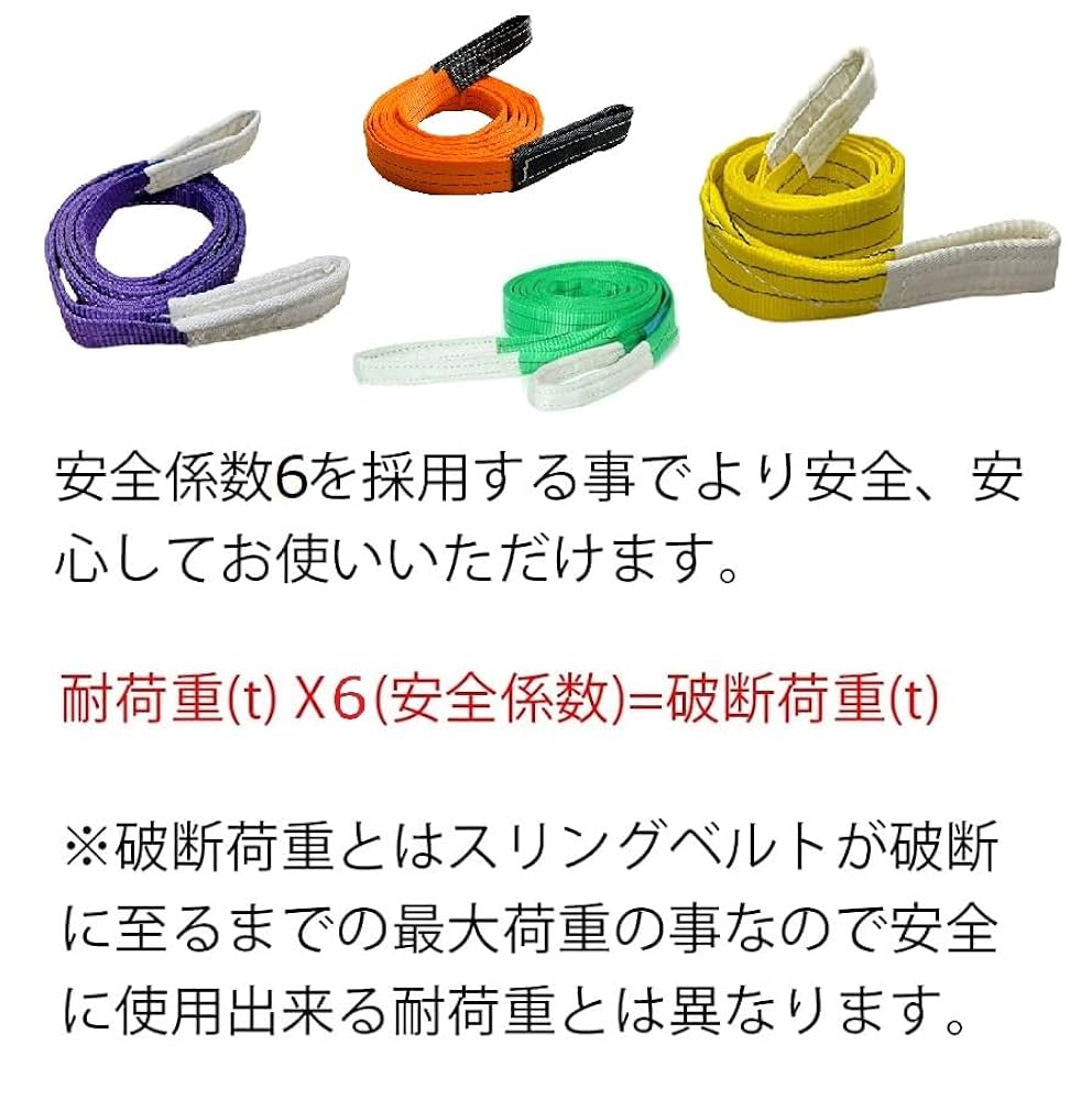 国産！ベルトスリング　50幅x4m！2本セット 国産！ベルトスリング 50幅x4m！2本セット 国産！ベルトスリング